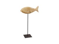 Holzfisch auf Fu&szlig;, 80 cm