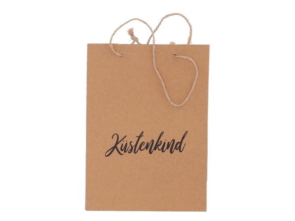 Papiertasche &quot;K&uuml;stenkind&quot; gro&szlig; schwarz