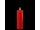 DELUXE LED Stumpenkerze 5x15cm, rot