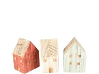Holz Haus &quot;Fynn&quot;, klein, in 3 versch. Farben