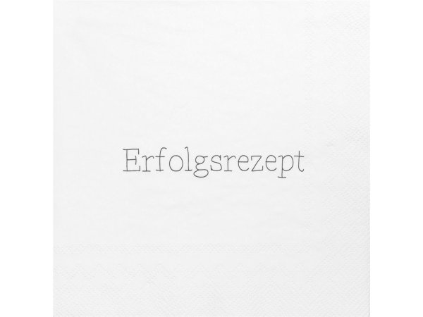 Serviette &quot;Erfolgsrezept&quot;